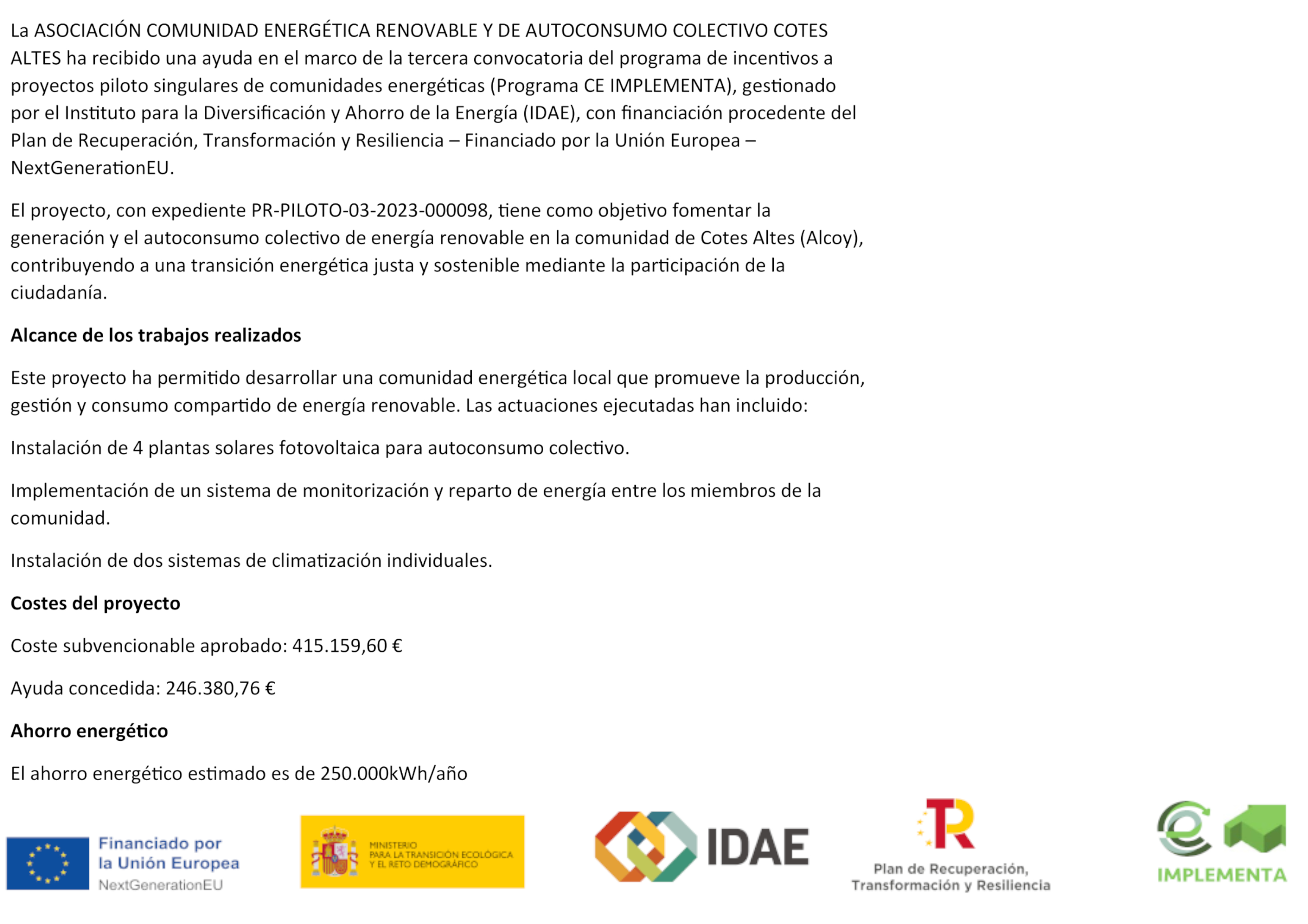 Subvencion